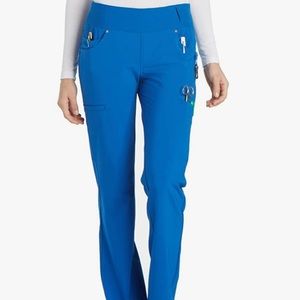 Cherokee Iflex Royal Blue Mid Rise Pants (XS)